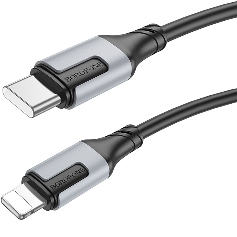 Дата кабель Borofone BX101 Creator 27W Type-C to Lightning (1m) Black - Зображення 2