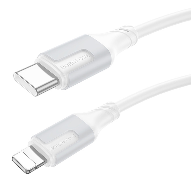 Дата кабель Borofone BX101 Creator 27W Type-C to Lightning (1m) White - Зображення 2