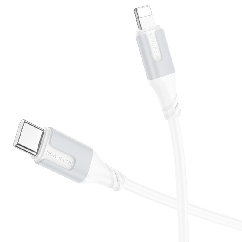 Дата кабель Borofone BX101 Creator 27W Type-C to Lightning (1m) White - Зображення 3