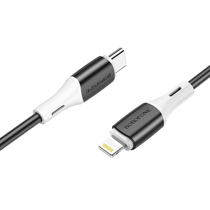 Дата кабель Borofone BX79 Type-C to Lightning (1m) Чорний - Зображення 2