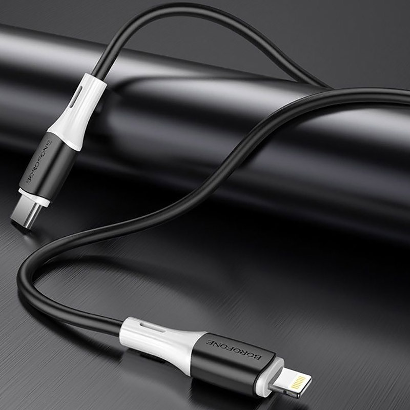 Дата кабель Borofone BX79 Type-C to Lightning (1m) Чорний - Зображення 3