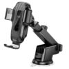 Автотримач з БЗП Hoco HW3 Wise 15W (center console) Black