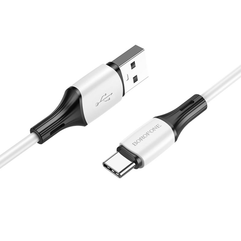 Дата кабель Borofone BX79 Silicone USB to Type-C 30W (1m) Білий - Зображення 2