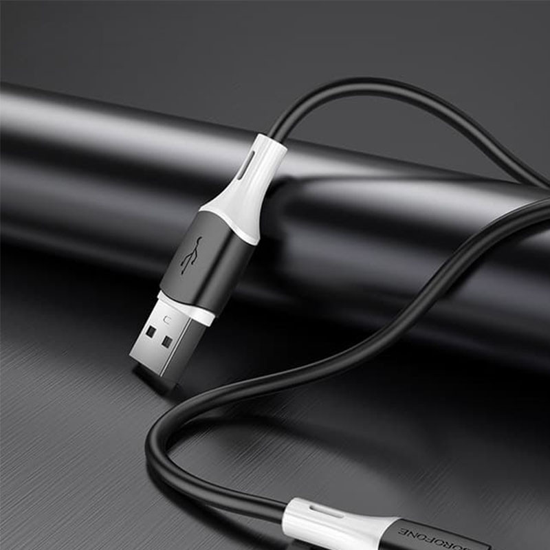 Дата кабель Borofone BX79 USB to Lightning (1m) Чорний - Зображення 3