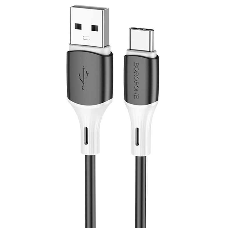Дата кабель Borofone BX79 Silicone USB to Type-C 30W (1m) Чорний