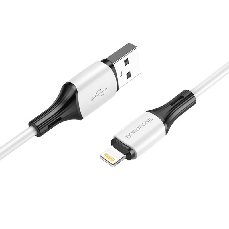 Дата кабель Borofone BX79 USB to Lightning (1m) Білий - Зображення 2