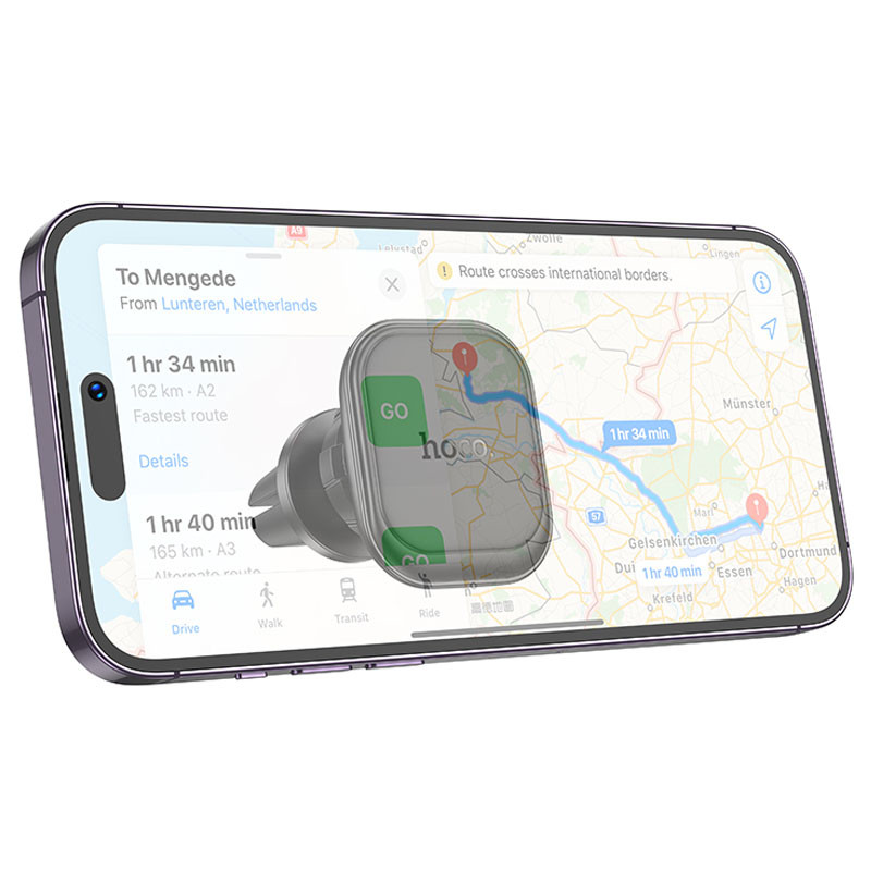 Автотримач Hoco H29 Brilliant magnetic (air outlet) Black - Зображення 3