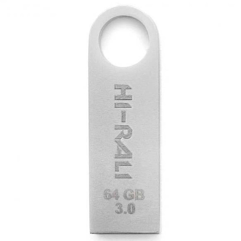 Флеш-накопичувач Hi-Rali Shuttle USB 3.0 Срібна серія — 64GB Срібний - Зображення 2