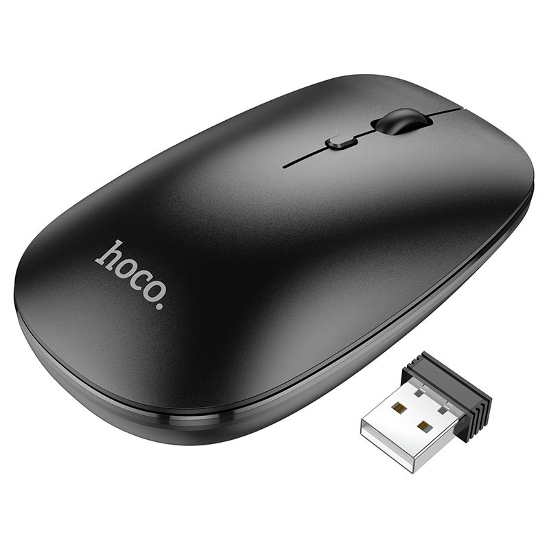 Миша бездротова Hoco GM15 Art Bluetooth + 2.4G Чорний