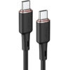 Дата кабель Acefast C2-03 USB-C to USB-C zinc alloy silicone (1.2m) Black