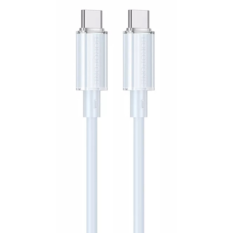 Дата кабель Borofone BX112 Lemon Type-C to Type-C 60W (1m) Blue