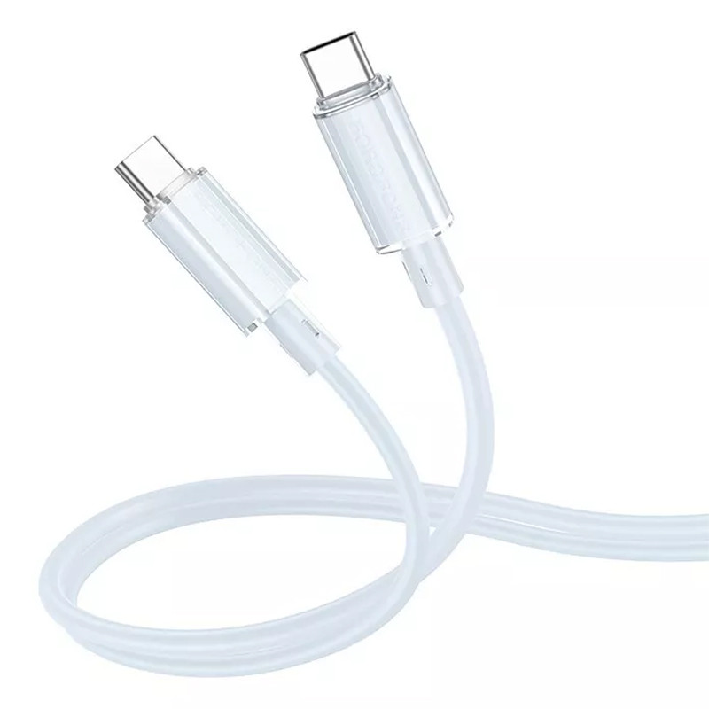 Дата кабель Borofone BX112 Lemon Type-C to Type-C 60W (1m) Blue - Зображення 2
