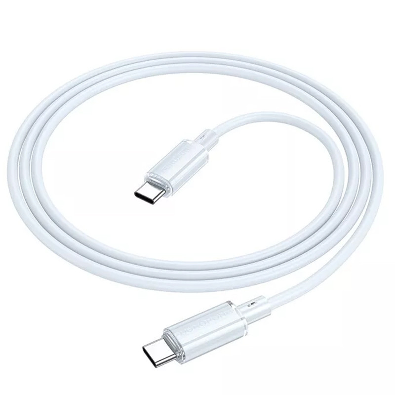 Дата кабель Borofone BX112 Lemon Type-C to Type-C 60W (1m) Blue - Зображення 4