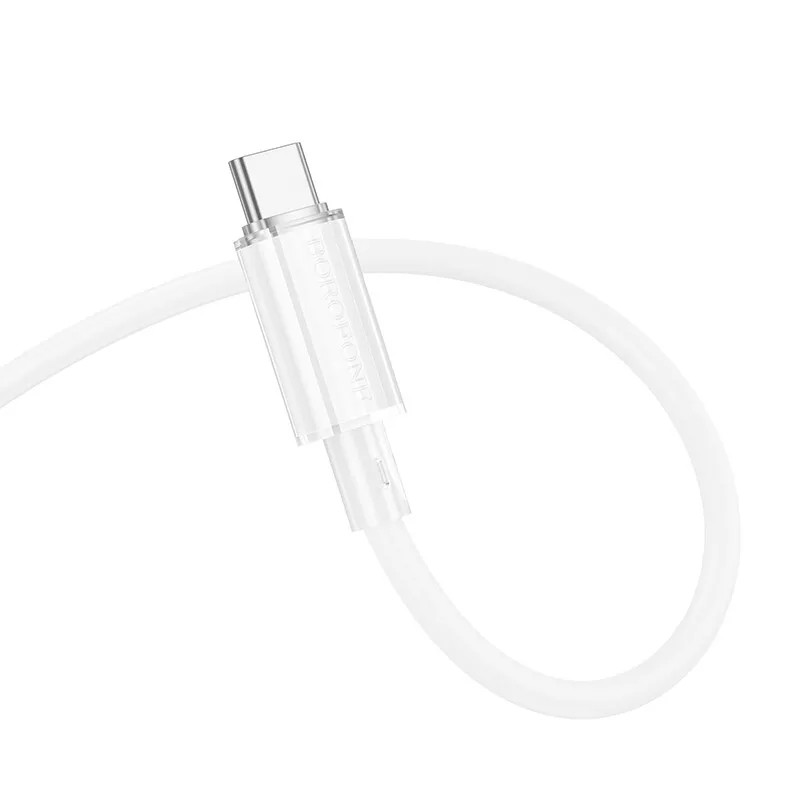 Дата кабель Borofone BX112 Lemon Type-C to Type-C 60W (1m) White - Зображення 3