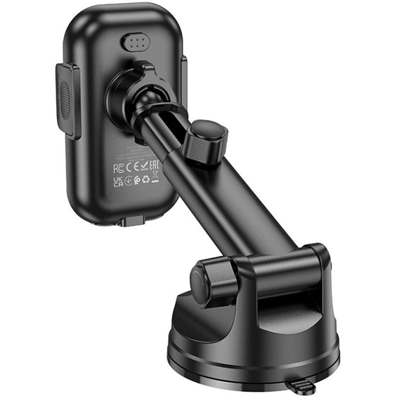 Автотримач з БЗП Hoco HW5 Journey 15W (center console) Black - Зображення 3