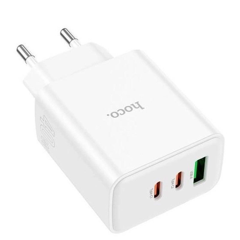 МЗП Hoco C126A PD40W+QC3.0 (1USB/2Type-C) White - Зображення 4