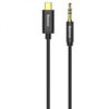 Аудіо кабель Aux Baseus Yiven Type-C Male to 3.5mm Male M01 (1m) (CAM01-01) Black
