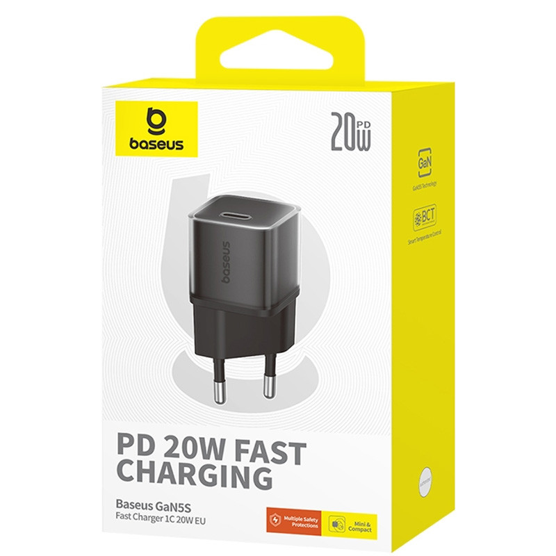 МЗП Baseus GaN5S OS 20W (1USB-C) (P10162503) Cluster Black - Зображення 3