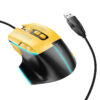 Миша дротова Hoco GM31 Overlord luminous Black / Yellow