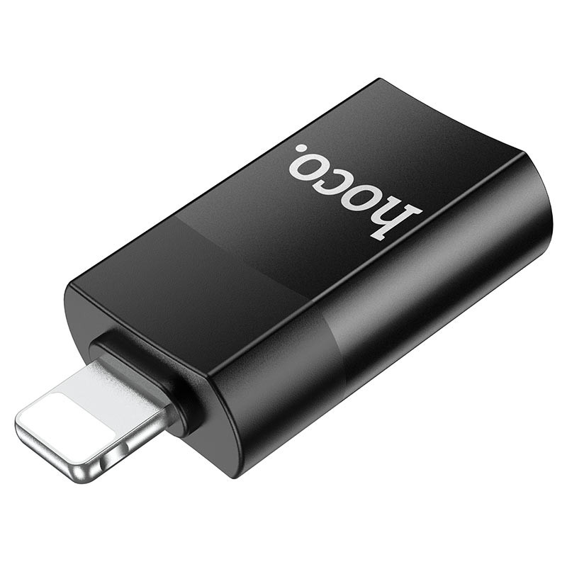 Перехідник Hoco UA17 Lightning Male to USB Female USB2.0 Чорний - Зображення 4