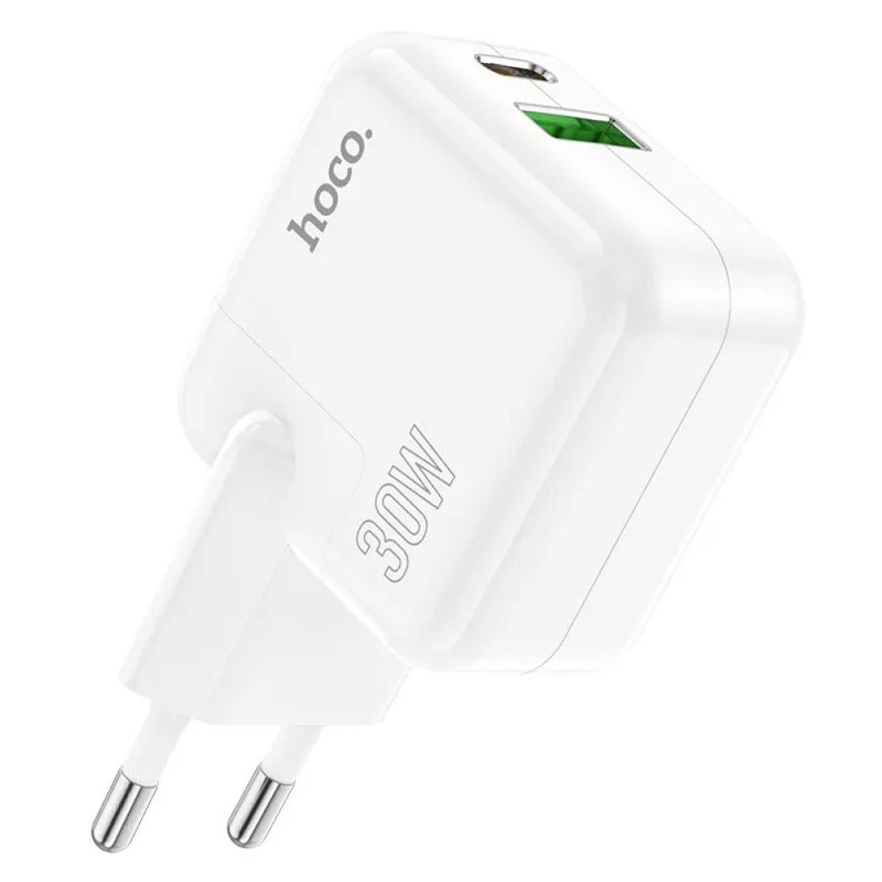 МЗП Hoco C111A PD30W+QC3.0 (1USB-A/1C) White - Зображення 2
