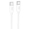 Дата кабель Hoco X87 Magic Type-C to Type-C PD 60W (1m) White