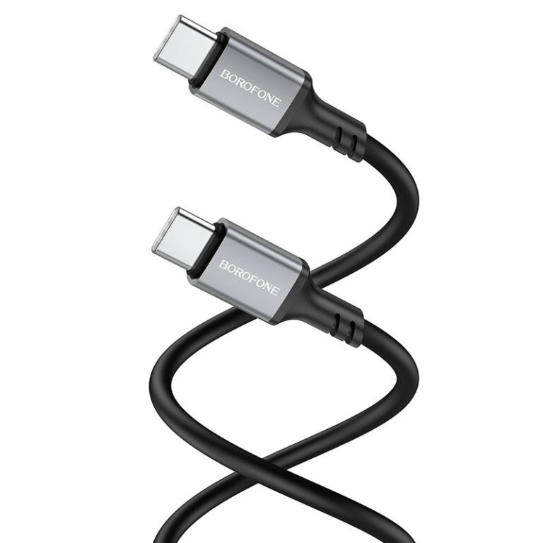 Дата кабель Borofone BX83 Famous PD60W Type-C to Type-C (1m) Black - Зображення 2