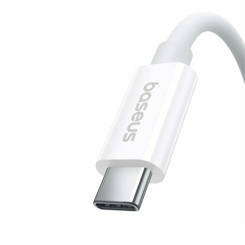Дата кабель Baseus Superior 2 USB4 Full-Function Type-C to Type-C 240W (1.8m) (P10365200211-05) Moon White - Зображення 2