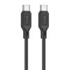 Дата кабель Hoco X90 Cool silicone Type-C to Type-C 60W (1m) Black