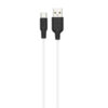 Дата кабель Hoco X21 Plus Silicone Type-C Cable (1m) Чорний / Білий