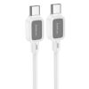 Дата кабель Hoco X108 Benefit 60W Type-C to Type-C (1m) White