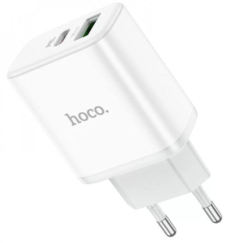 МЗП Hoco C105A Stage PD20W+QC3.0 (1USB-A/1C) White - Зображення 4