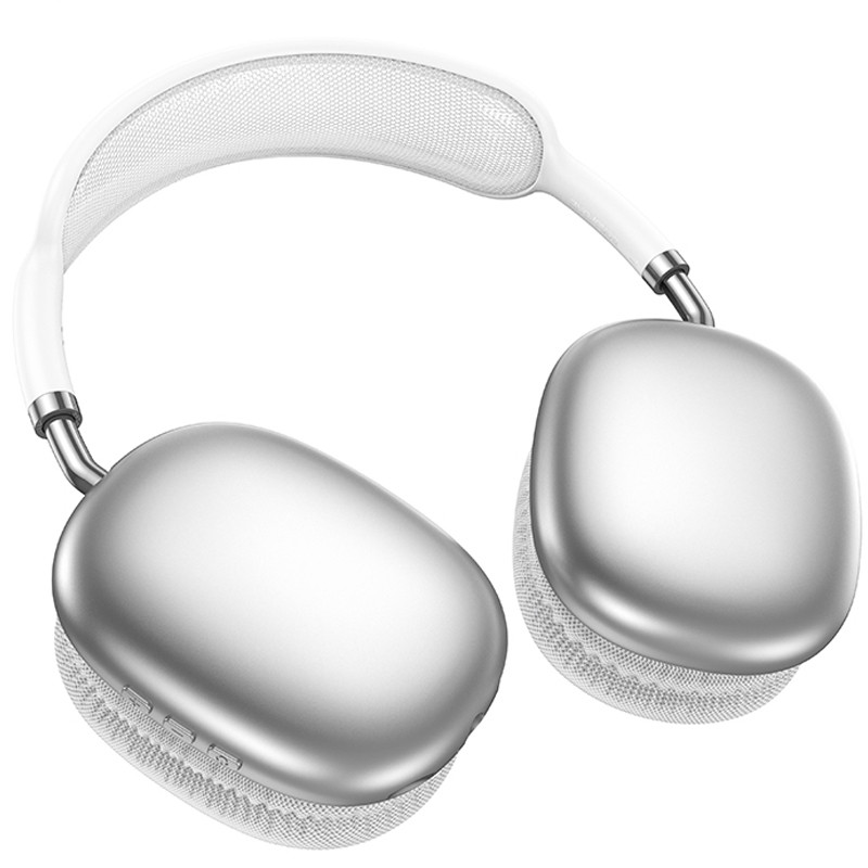 Накладні бездротові навушники Borofone BO22 Plus Elegant Silver - Зображення 2