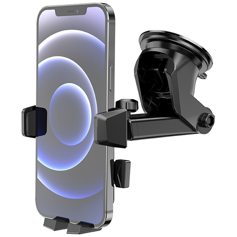 Автотримач Hoco CA83 David one-button (center console) Black - Зображення 4