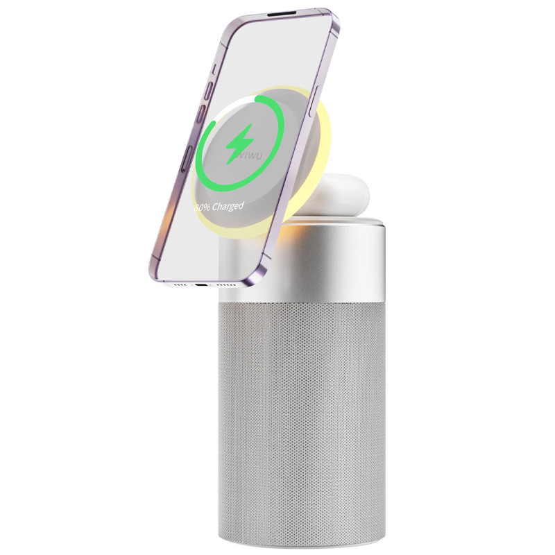 БЗП WIWU W022 3in1 15W + Bluetooth Speaker 5W White