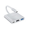 Перехідник HUB Hoco HB14 Type-C to USB3.0+HDMI+PD Сталевий