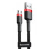 Дата кабель Baseus Cafule USB to MicroUSB Cable 1.5A (2m) (CAMKLF-C) Червоний / Чорний