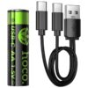 Акумуляторні батарейки Hoco JA3 (AA) Energy 2 pcs Black