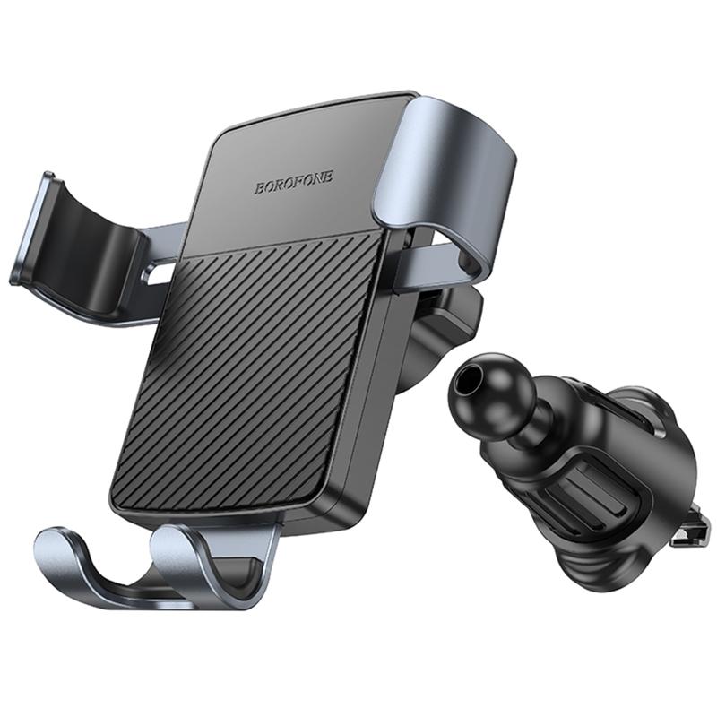 Автотримач Borofone BH118 Refined (air outlet) Black / Metal gray - Зображення 4