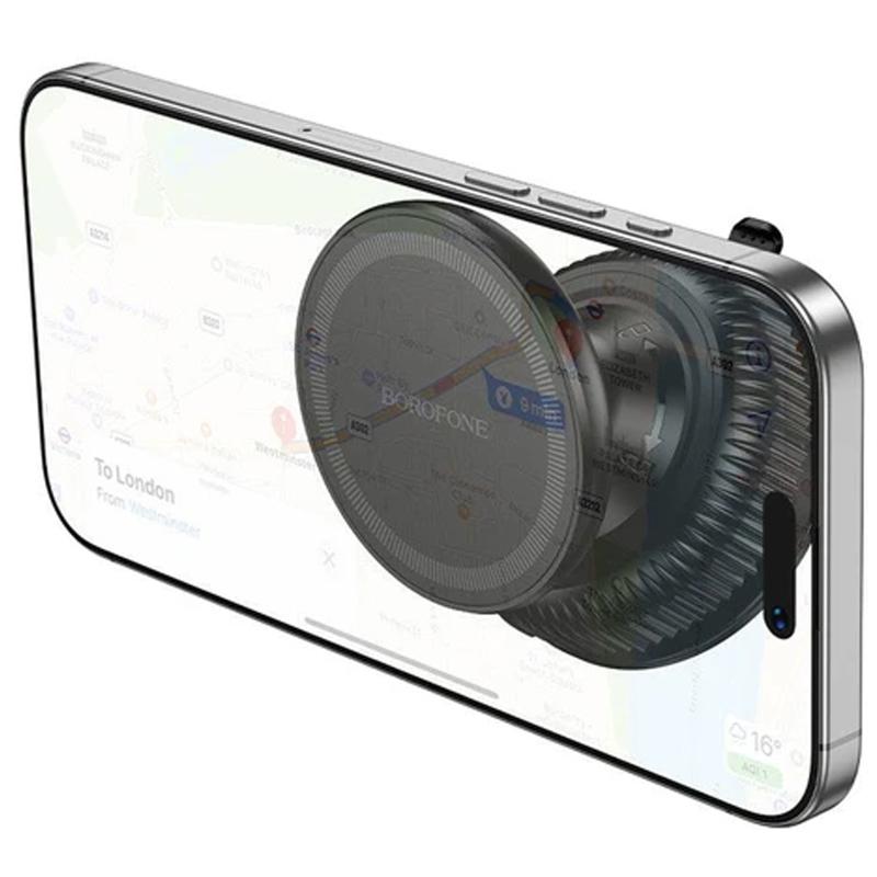 Автотримач Borofone BH139 Rider Vacuum Suction Magnetic Black - Зображення 3