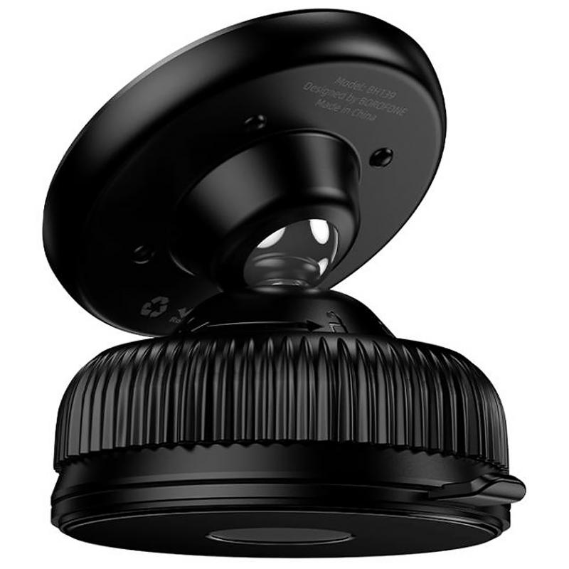 Автотримач Borofone BH139 Rider Vacuum Suction Magnetic Black - Зображення 5