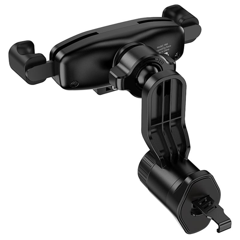 Автотримач Hoco H66 Gamble gravity linkage (air outlet) Black - Зображення 2