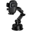 Автотримач Hoco H89 Crown (center console) Black / Metal gray