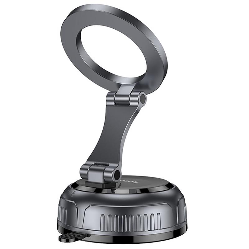 Автотримач Hoco H92 High vacuum suction cup magnetic (universal) Black / Metal gray - Зображення 3