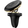 Автотримач Baseus Magnetic OS with cable clip (air outlet) (C40141201113) Rose Gold