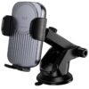 Автотримач з БЗП Borofone BH222 Leading 15W (center console) Black / Metal gray