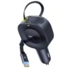 АЗП Baseus PrimeTrip VR2 45W with retractable cable (2USB-C) (C02069) Cosmic Black