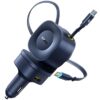 АЗП Baseus PrimeTrip VR2 Max PD100W+QC3.0 with retractable cable (1USB-A/3C) (C02066) Cosmic Black