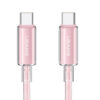 Дата кабель USAMS US-SJ660 Type-C to Type-C PD100W Cloud Series (1.2m) Pink