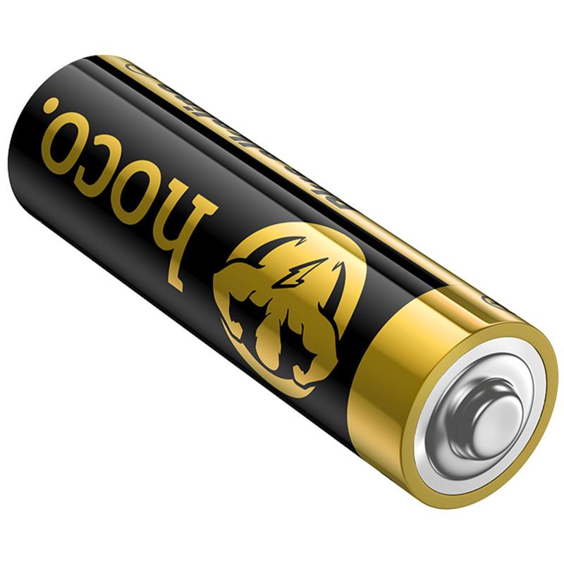 Батарейки Hoco JA1B AA (LR6) Alkaline 4 pcs Black - Зображення 5